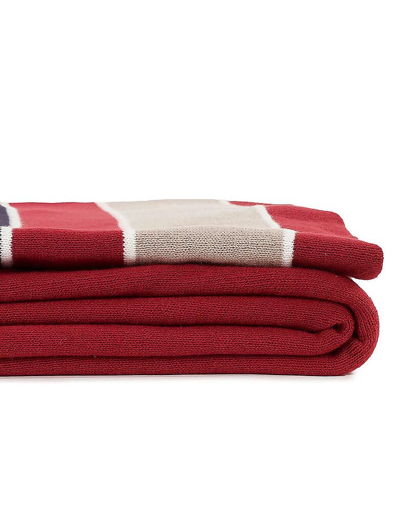 TOMMY HILFIGER | Tagesdecke - Plaid Heraldic 130x170cm | rot