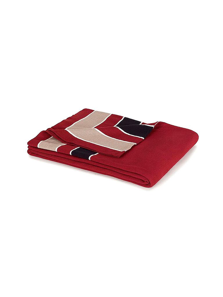 TOMMY HILFIGER | Tagesdecke - Plaid Heraldic 130x170cm | rot