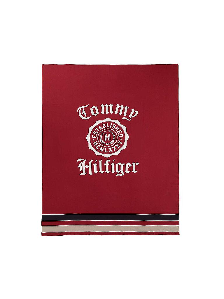 TOMMY HILFIGER | Tagesdecke - Plaid Heraldic 130x170cm | rot