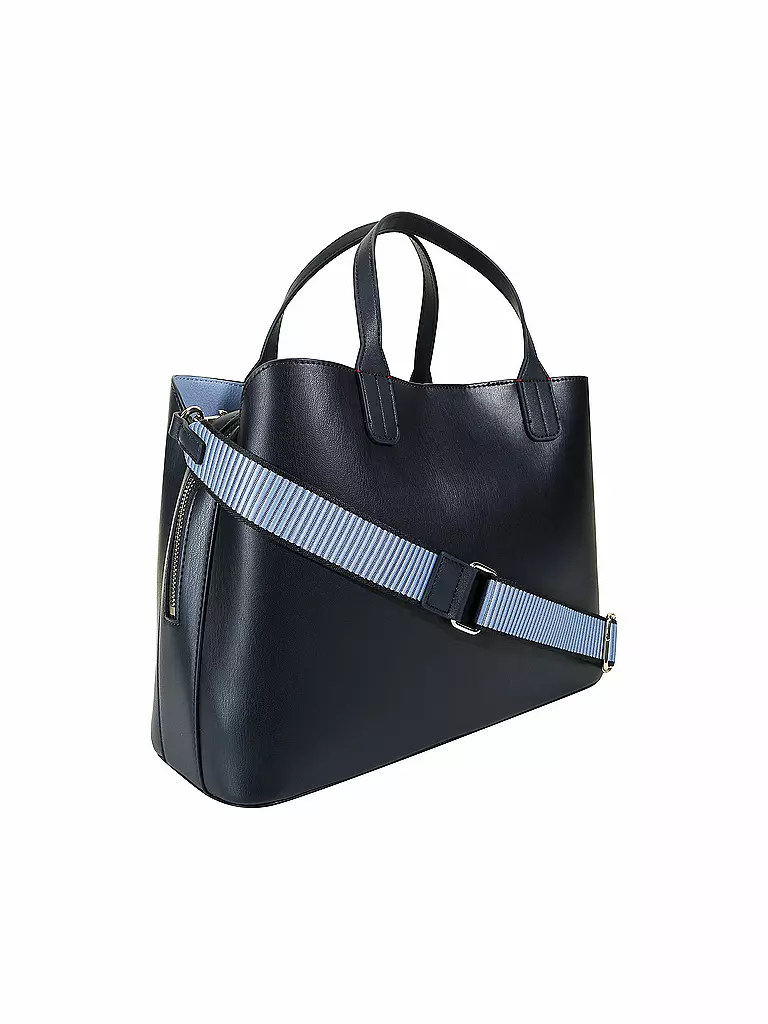 TOMMY HILFIGER | Tasche - Henkeltasche Iconic Satchel  | blau