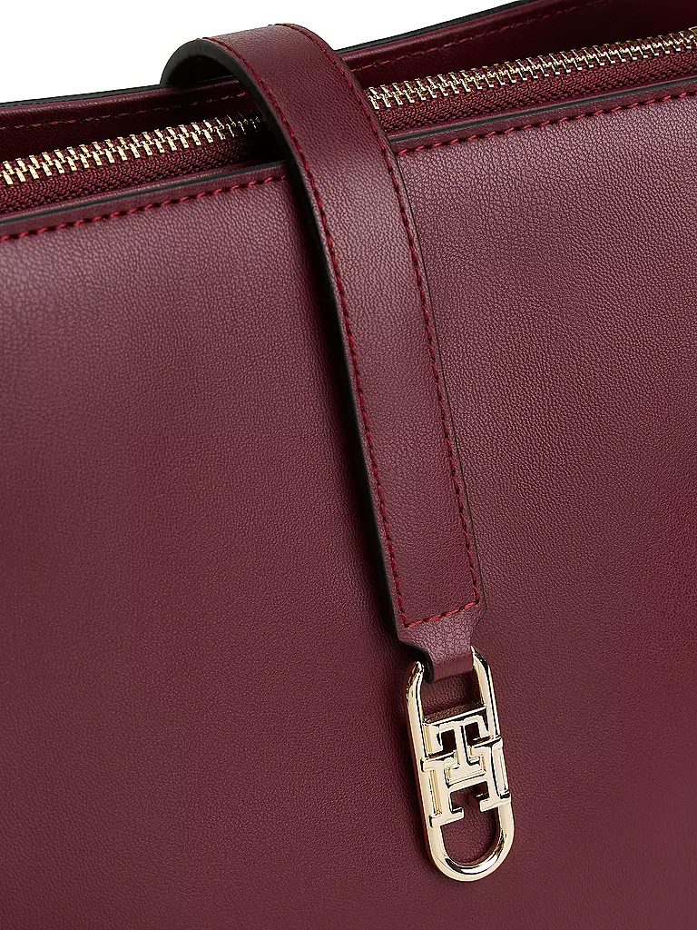 TOMMY HILFIGER | Tasche - Henkeltasche TH LIBRE Medium | dunkelrot
