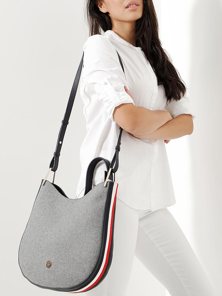 TOMMY HILFIGER | Tasche - Hobo "TH Core" | grau