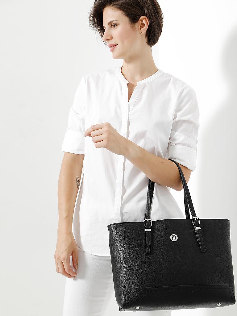 TOMMY HILFIGER | Tasche - Shopper "Honey" | schwarz