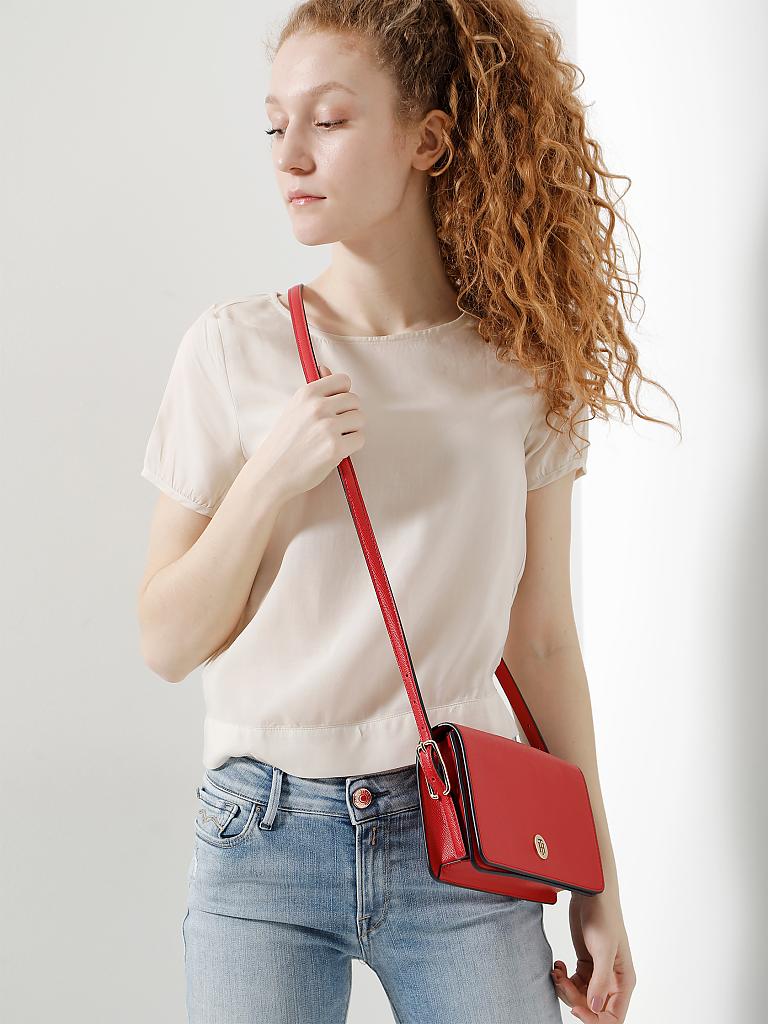 TOMMY HILFIGER | Tasche - Umhängetasche "Honey Flap Crossover" | rot
