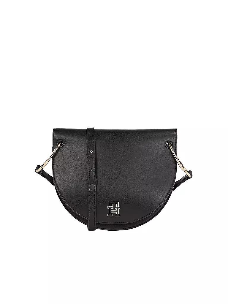 TOMMY HILFIGER | Tasche - Umhängetasche CHIC SADDLE BAG | schwarz