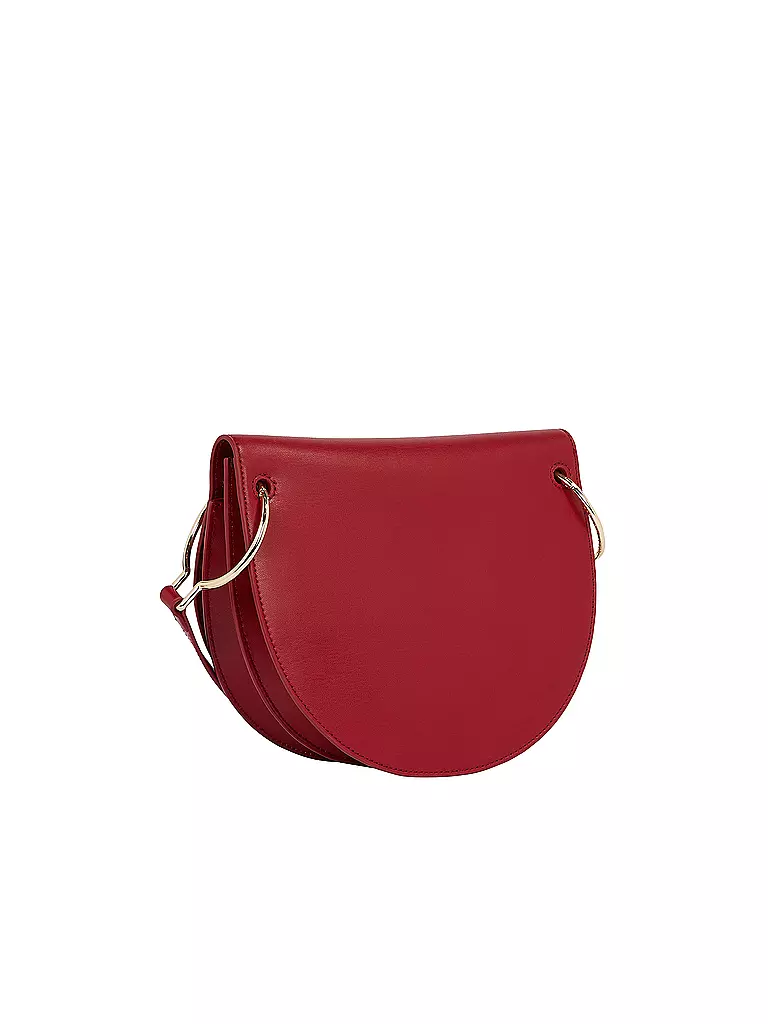 TOMMY HILFIGER | Tasche - Umhängetasche CHIC SADDLE BAG | dunkelrot