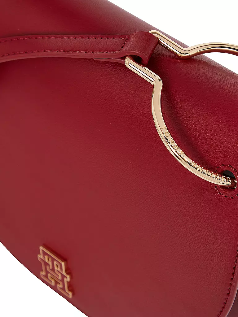 TOMMY HILFIGER | Tasche - Umhängetasche CHIC SADDLE BAG | dunkelrot