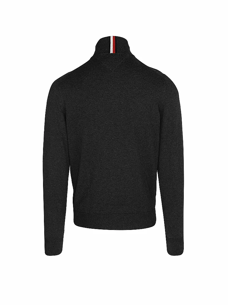 TOMMY HILFIGER | Troyer Pullover | grau