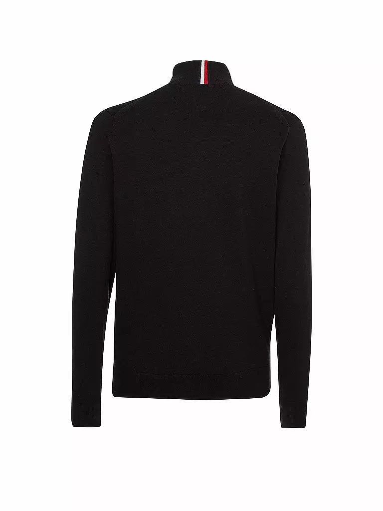 TOMMY HILFIGER | Troyer Pullover | schwarz