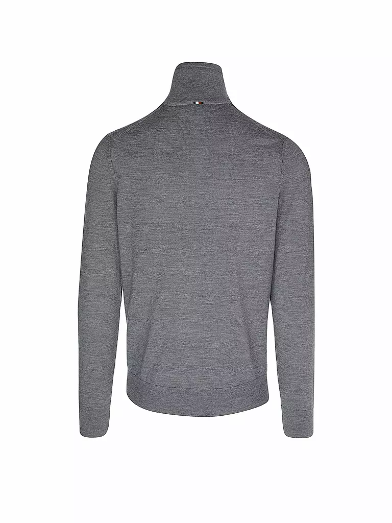 TOMMY HILFIGER | Troyer Pullover | hellgrau