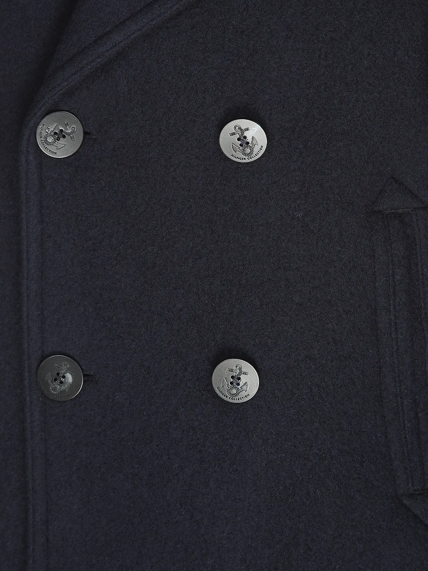 TOMMY HILFIGER | Wollmantel  | blau