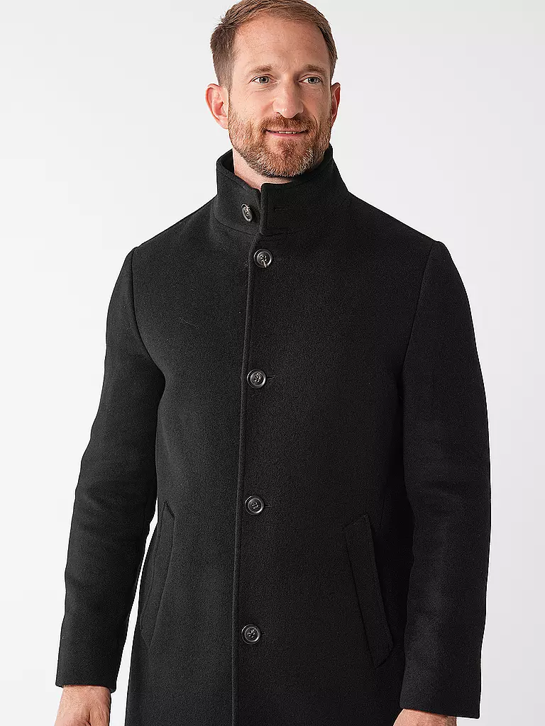 TOMMY HILFIGER | Wollmantel | schwarz
