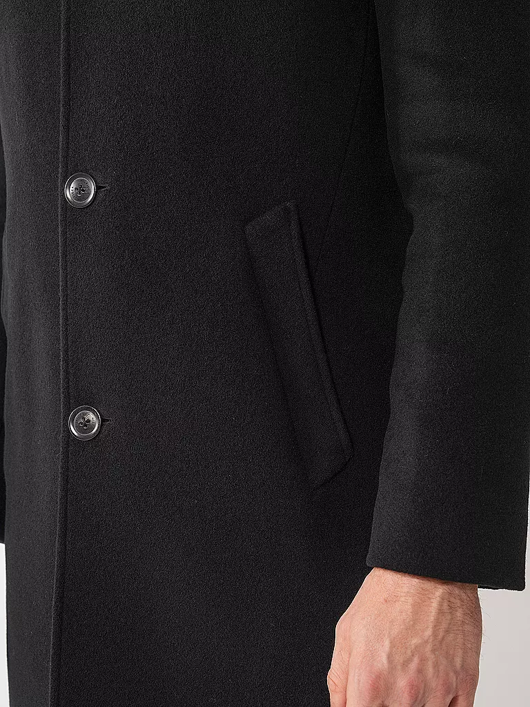 TOMMY HILFIGER | Wollmantel | schwarz