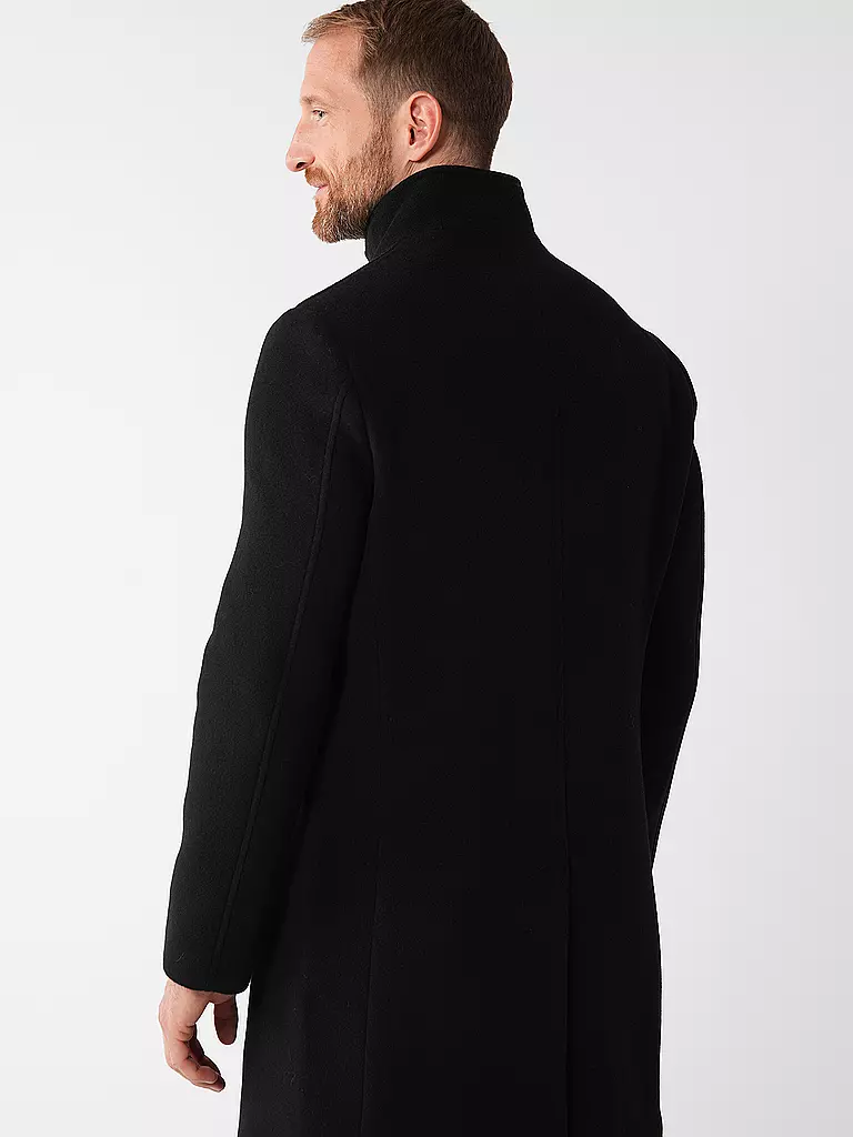 TOMMY HILFIGER | Wollmantel | schwarz