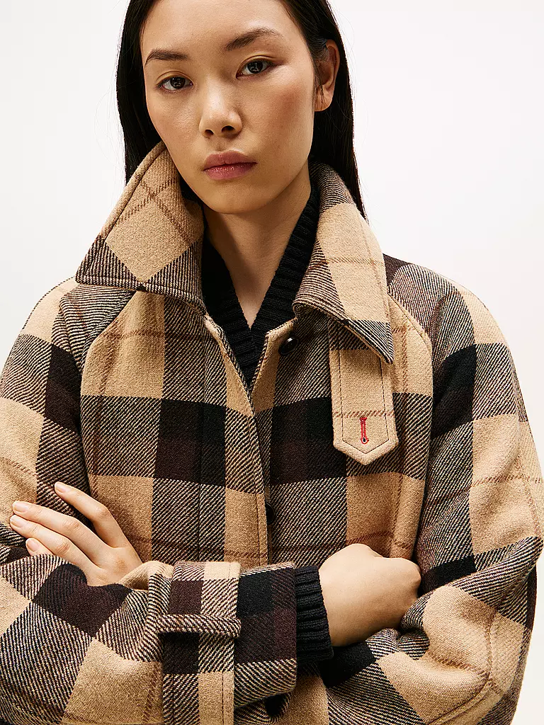 TOMMY HILFIGER | Wollmantel | braun