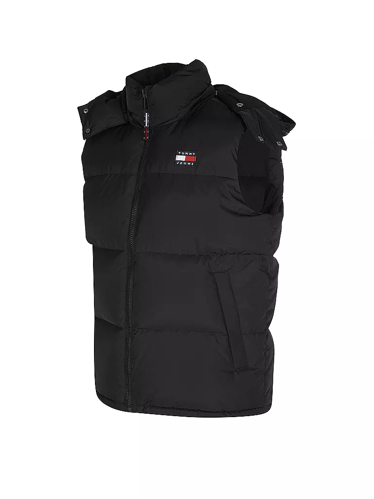 TOMMY JEANS | Daunensteppgilet ALASKA | schwarz