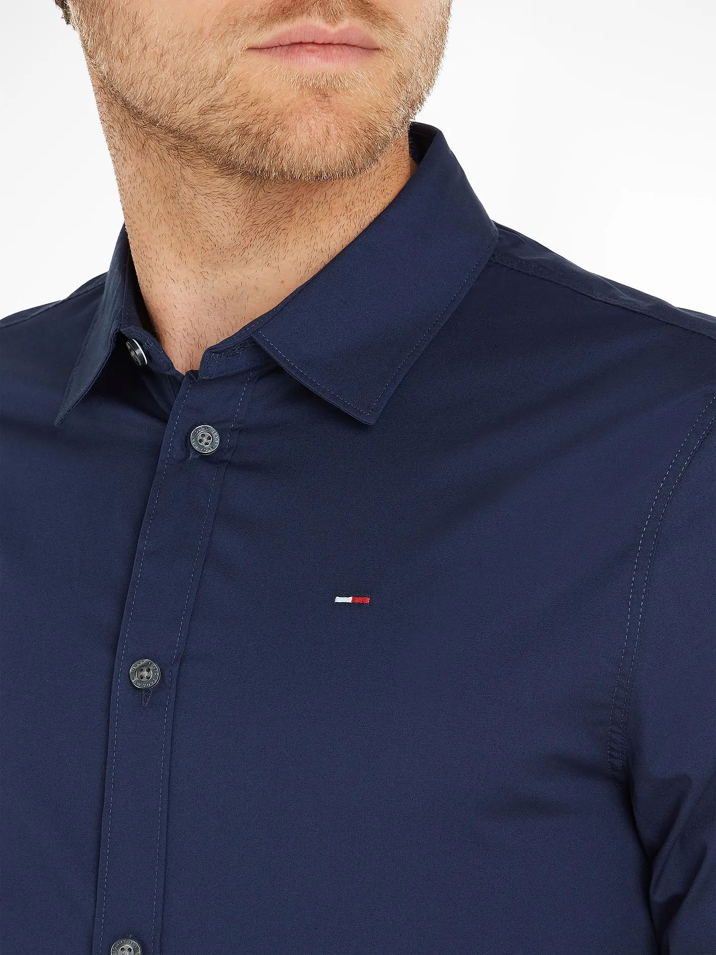 TOMMY JEANS | Hemd Slim Fit SABIM | blau