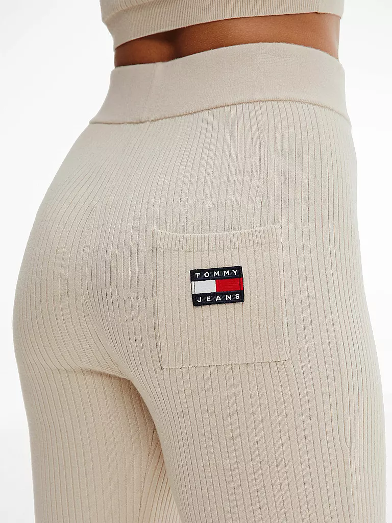 TOMMY JEANS | Highwaist Strickhose | beige