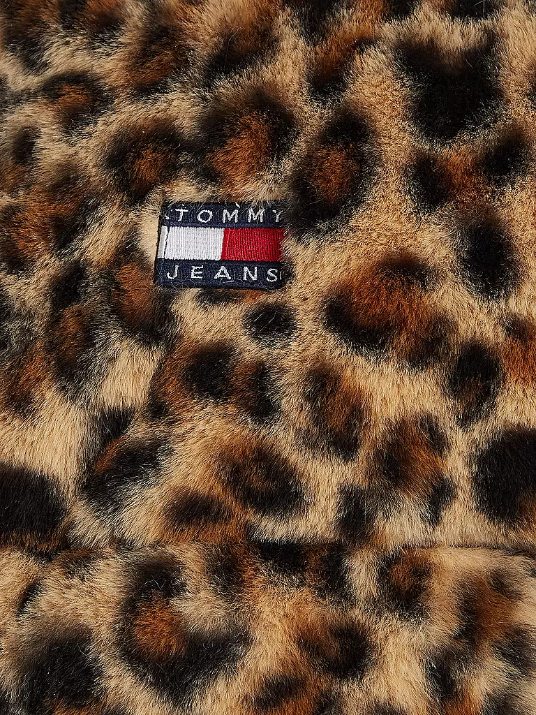 TOMMY JEANS | Jacke in Felloptik Cropped Fit | beige
