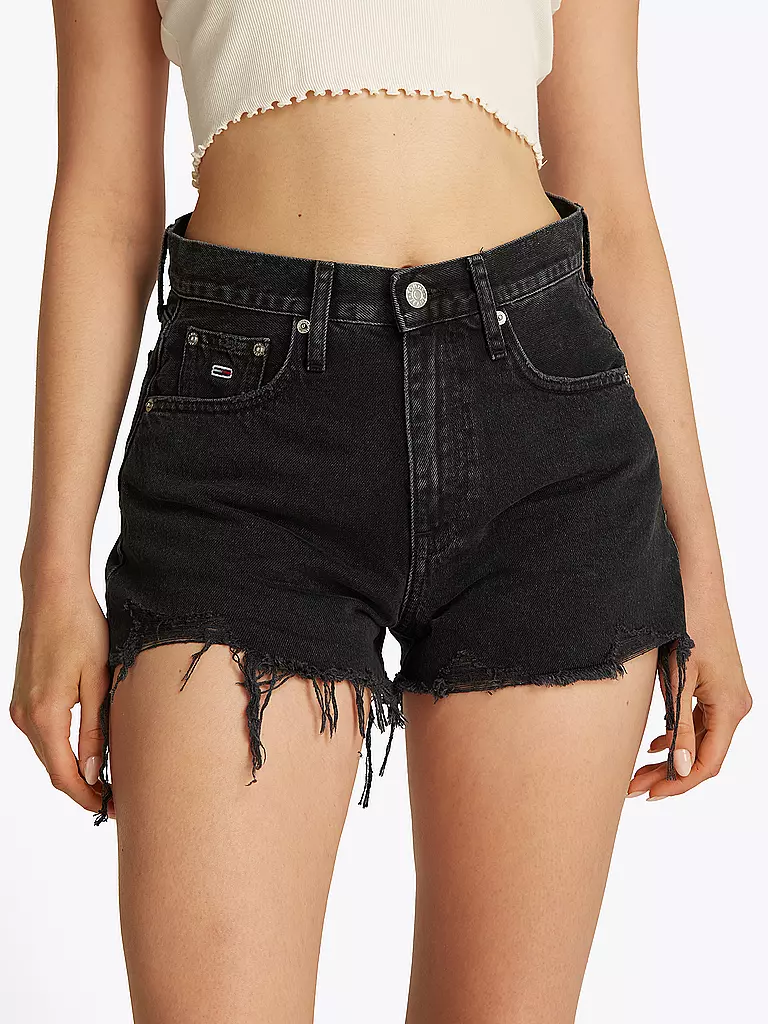 TOMMY JEANS | Jeansshorts  | schwarz