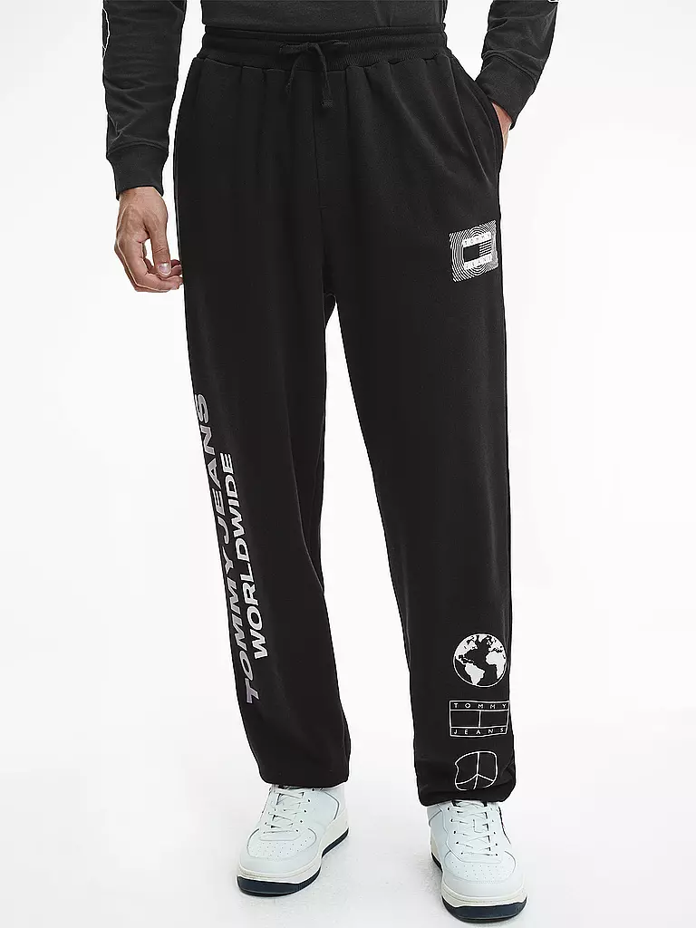 TOMMY JEANS | Jogginghose Relaxed Fit | schwarz