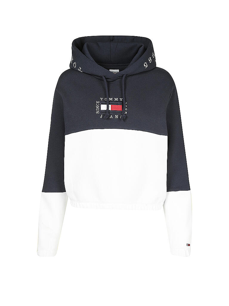 TOMMY JEANS | Kapuzensweater - Hoodie Cropped Fit | weiß