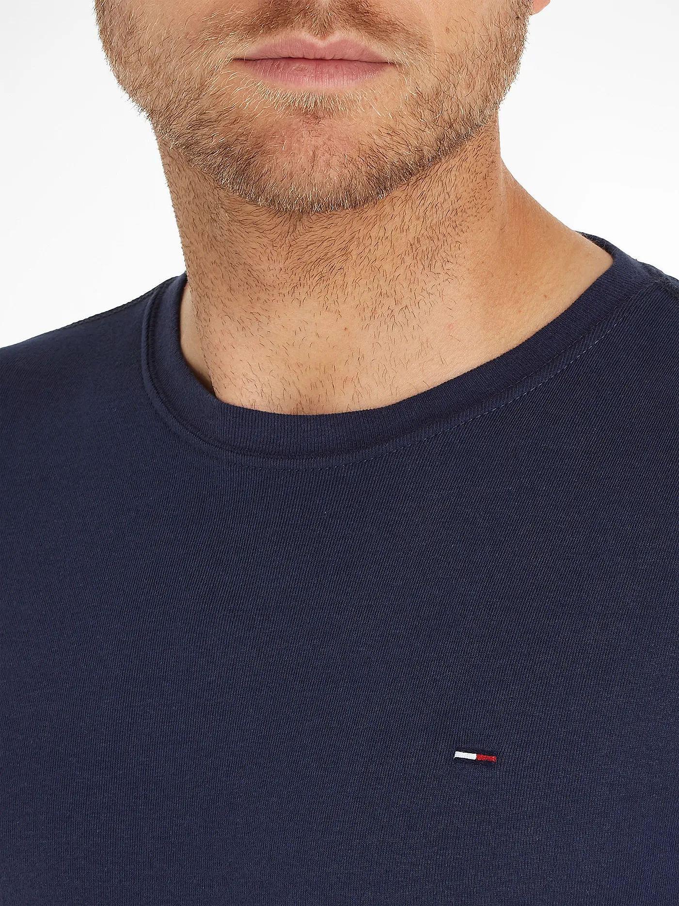 TOMMY JEANS | Langarmshirt  Slim Fit | dunkelblau
