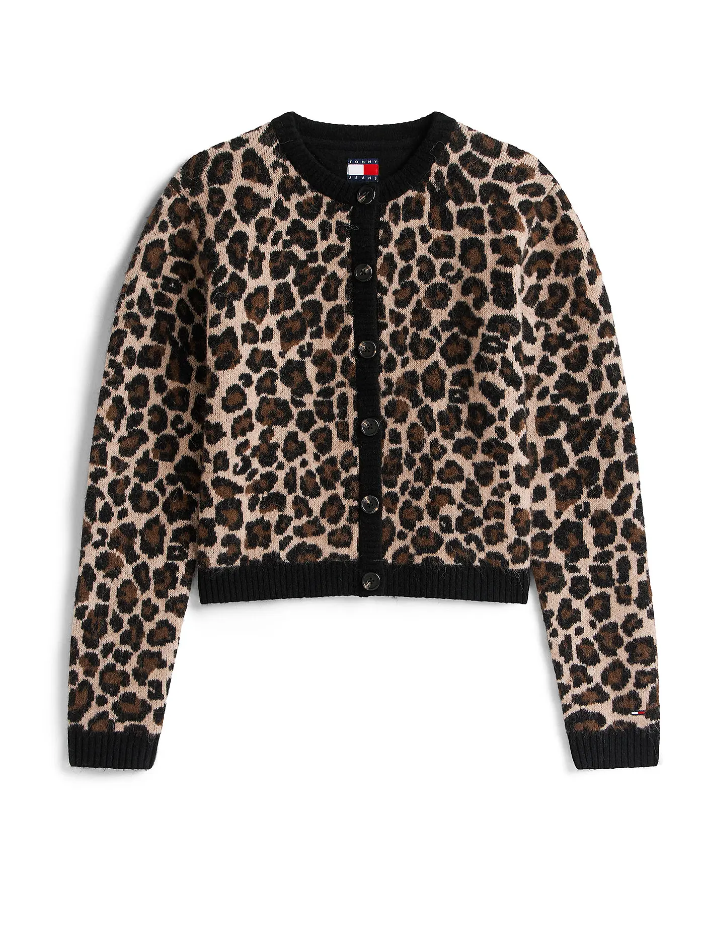 TOMMY JEANS | LEOPARD CARDIGAN | braun
