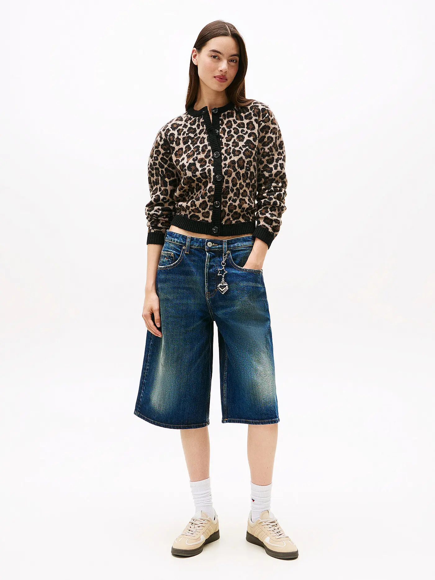TOMMY JEANS | LEOPARD CARDIGAN | braun