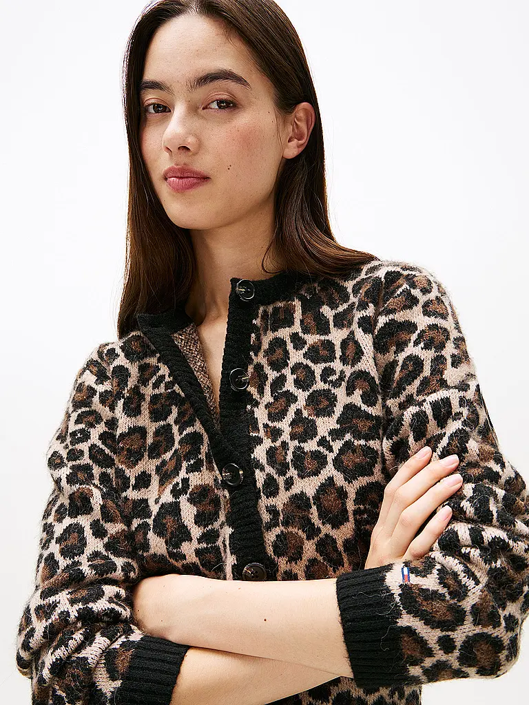 TOMMY JEANS | LEOPARD CARDIGAN | 