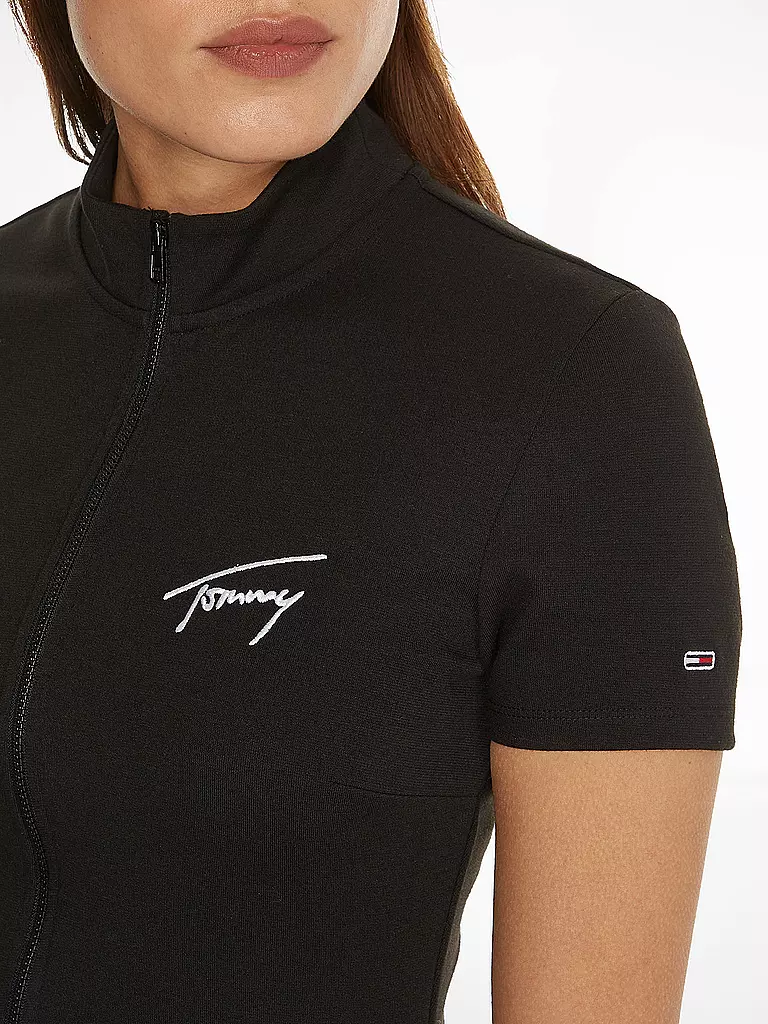 TOMMY JEANS | Minikleid SIGNATUR BODYCON | schwarz