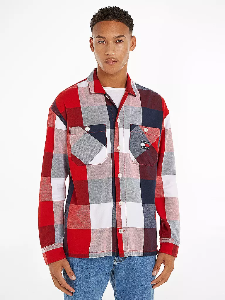 TOMMY JEANS | Overshirt | rot