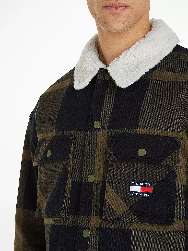 TOMMY JEANS | Overshirt | olive