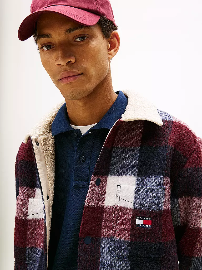 TOMMY JEANS | Overshirt | dunkelrot