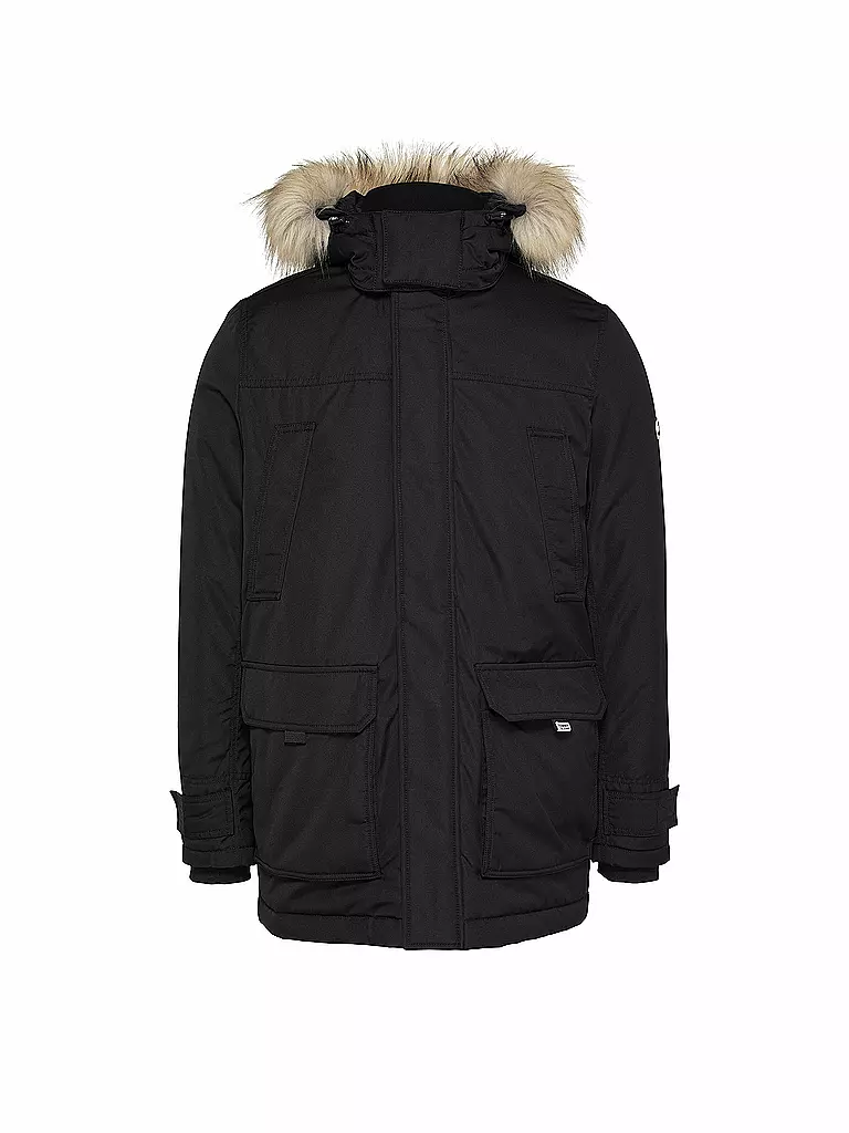 TOMMY JEANS | Parka Tech | schwarz