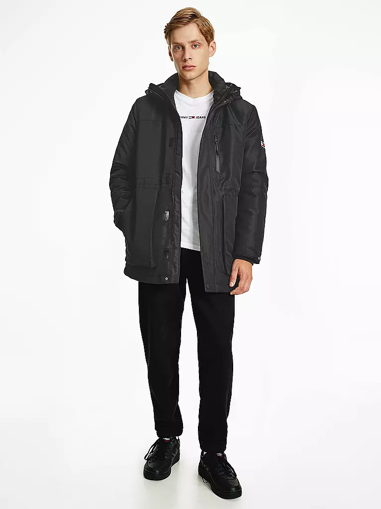 TOMMY JEANS | Parka | schwarz