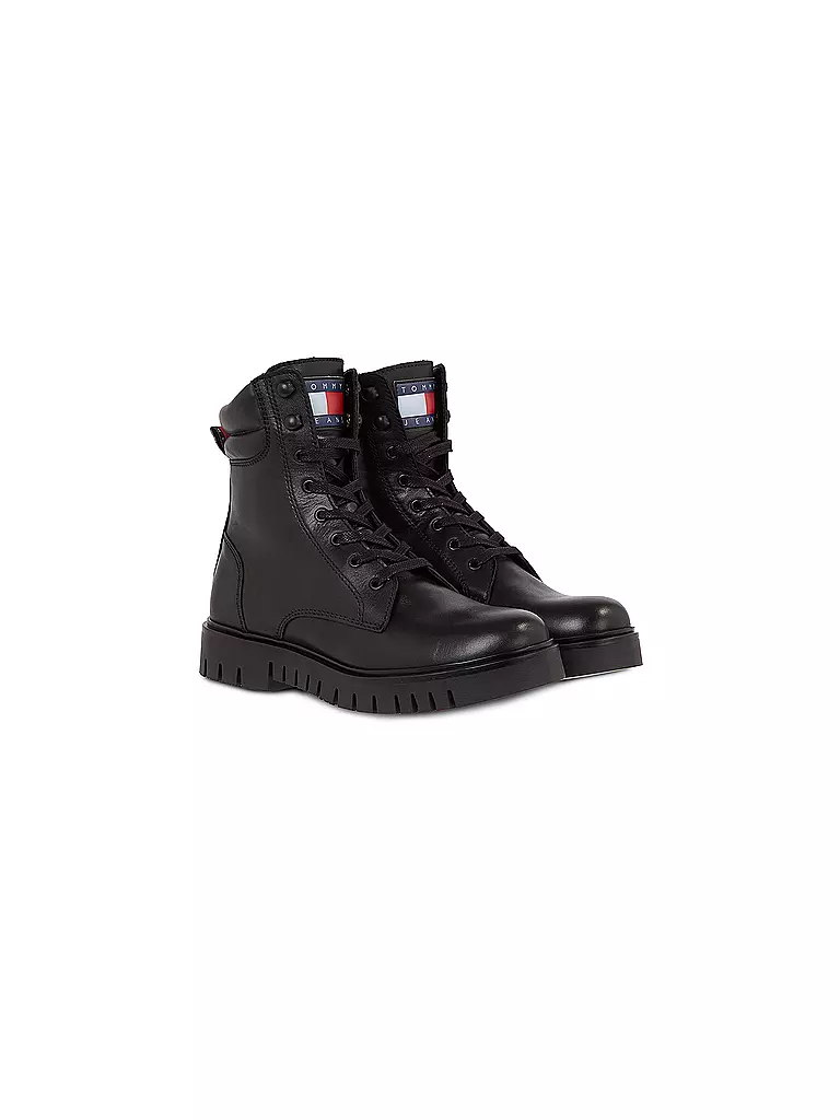 TOMMY JEANS | Schnürboots | schwarz