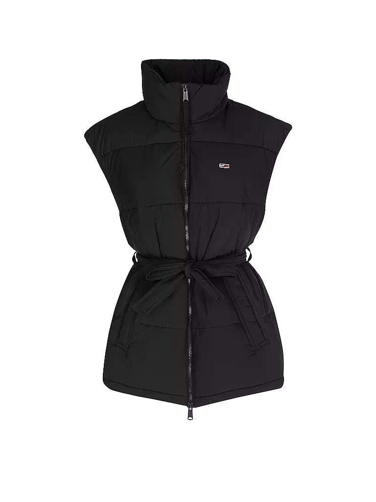 TOMMY JEANS | Steppgilet  | schwarz