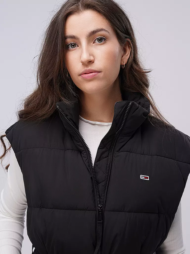 TOMMY JEANS | Steppgilet  | schwarz