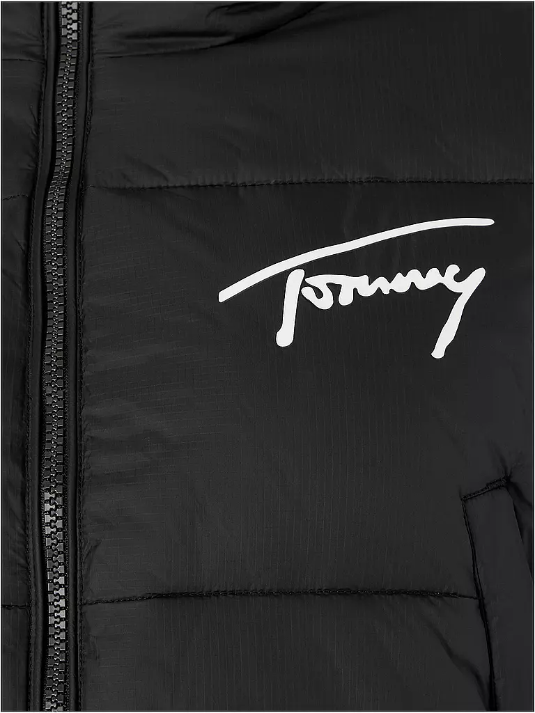 TOMMY JEANS | Steppjacke Cropped Fit | schwarz