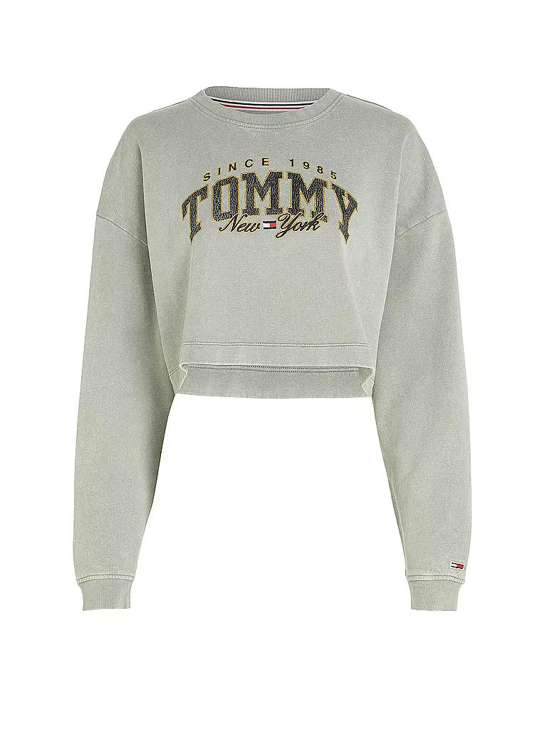 TOMMY JEANS | Sweater Cropped Fit | grau