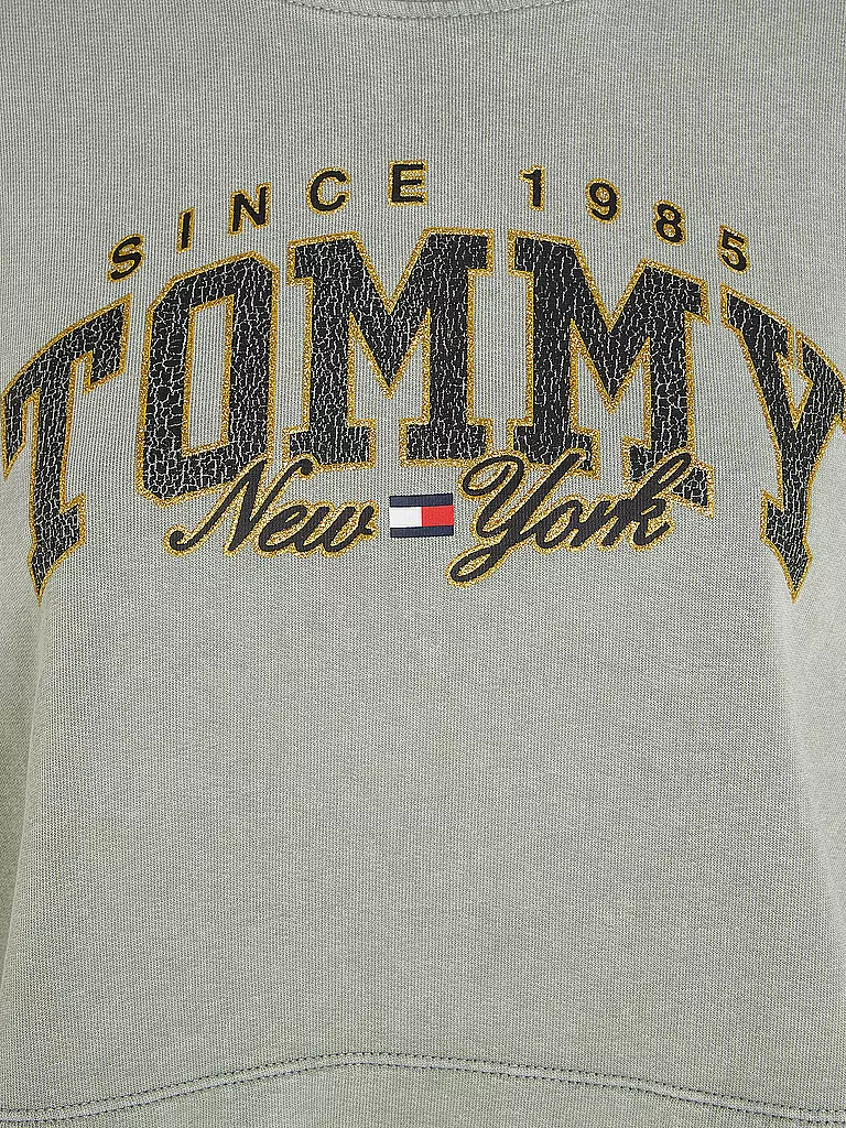 TOMMY JEANS | Sweater Cropped Fit | grau