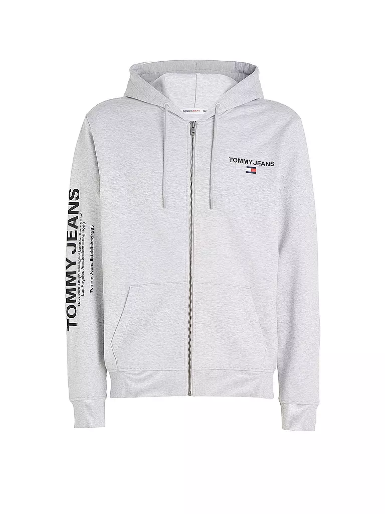 TOMMY JEANS Sweatjacke grau 