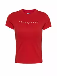TOMMY JEANS | T-Shirt  | rot