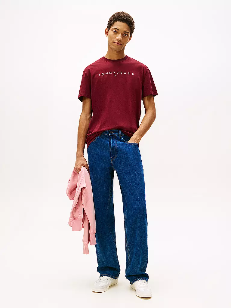 TOMMY JEANS | T-Shirt  | dunkelrot