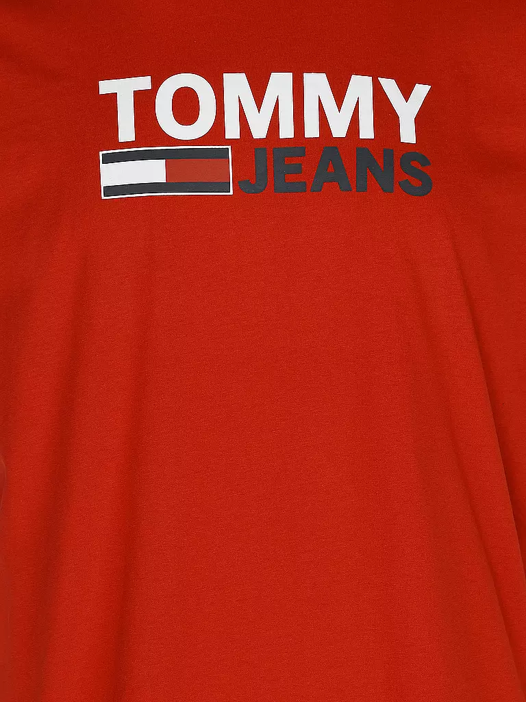 TOMMY JEANS | T-Shirt  | rot