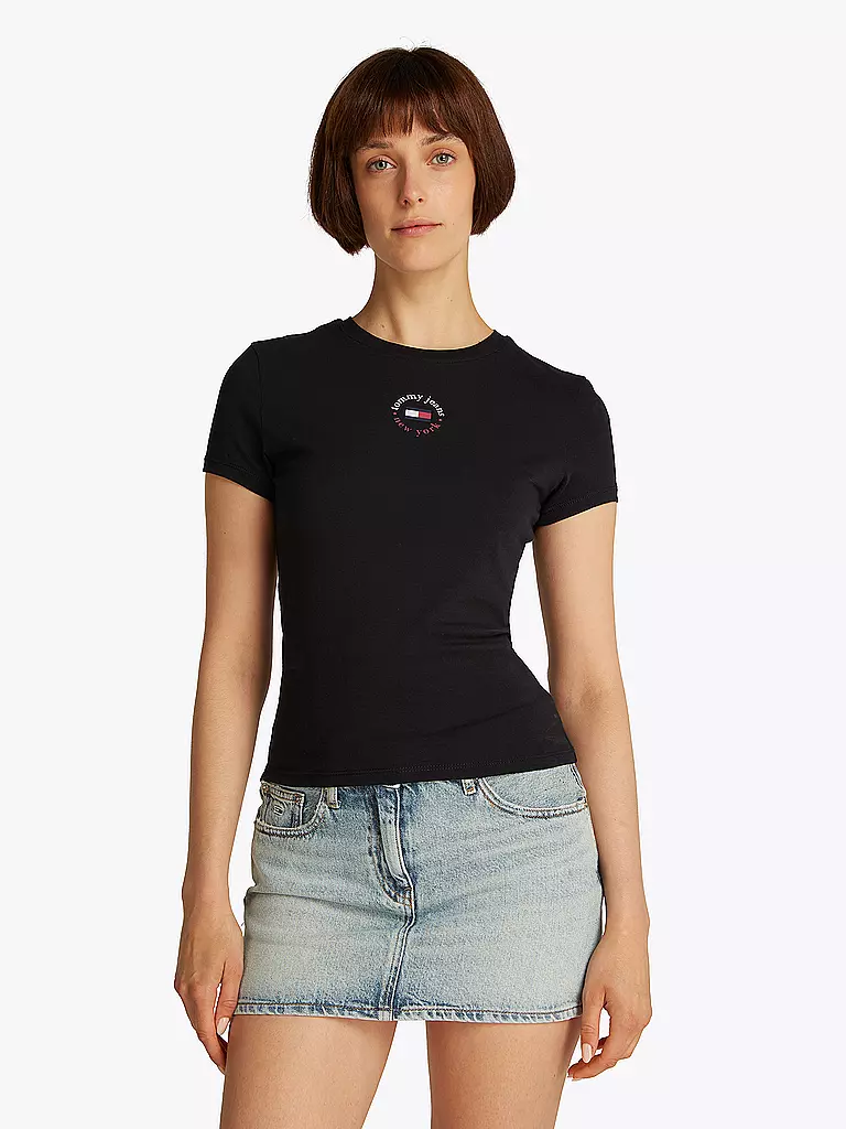 TOMMY JEANS | T-Shirt  | schwarz