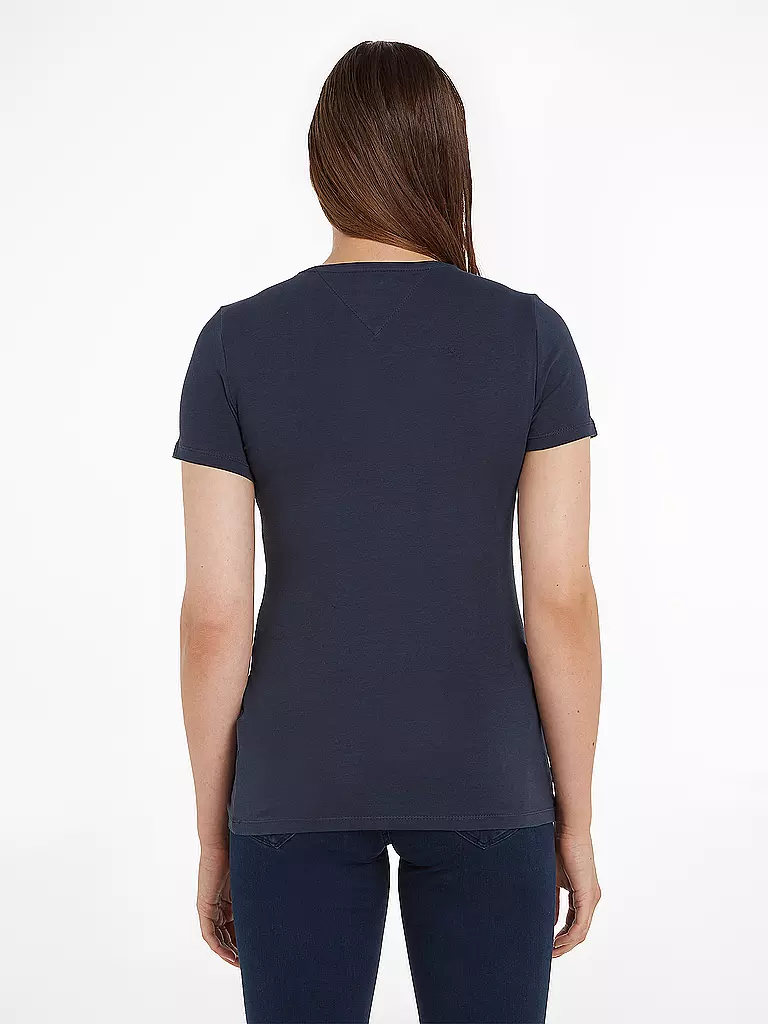 TOMMY JEANS | T-Shirt Skinny Fit | blau