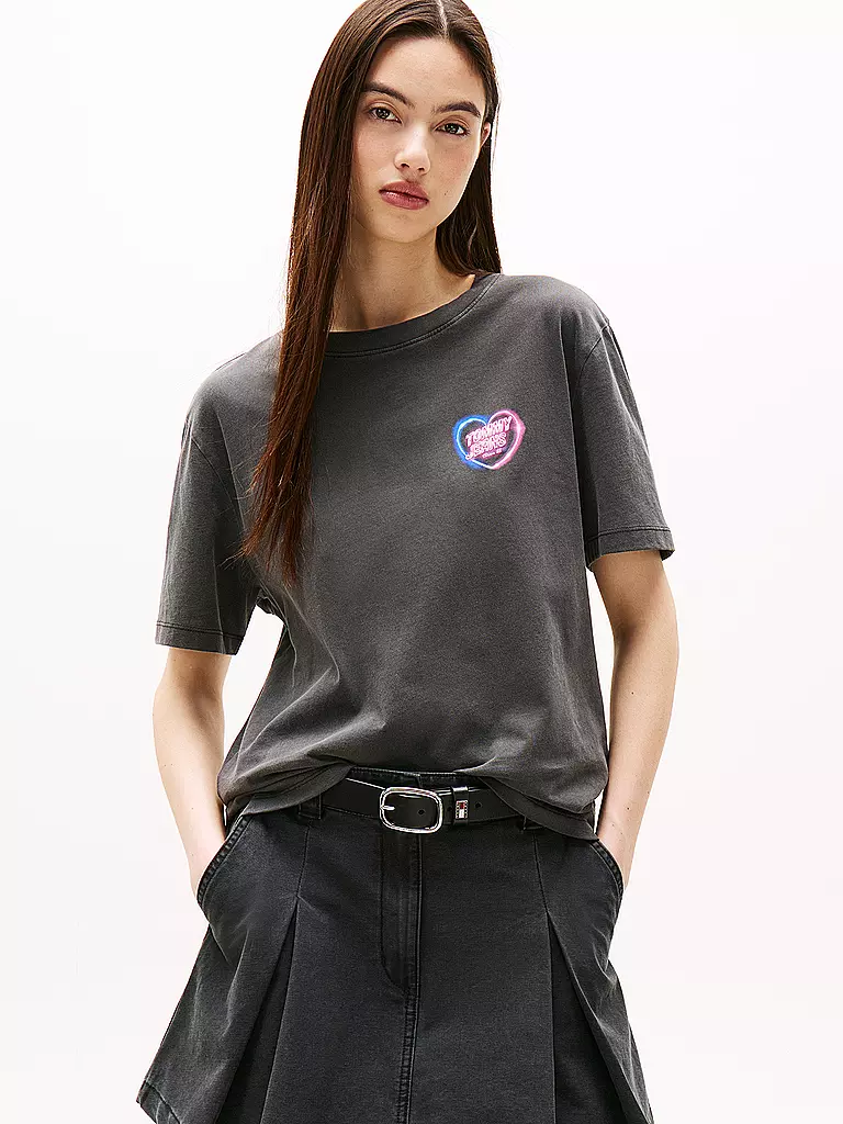 TOMMY JEANS | T-Shirt TJW RLX NEON | schwarz