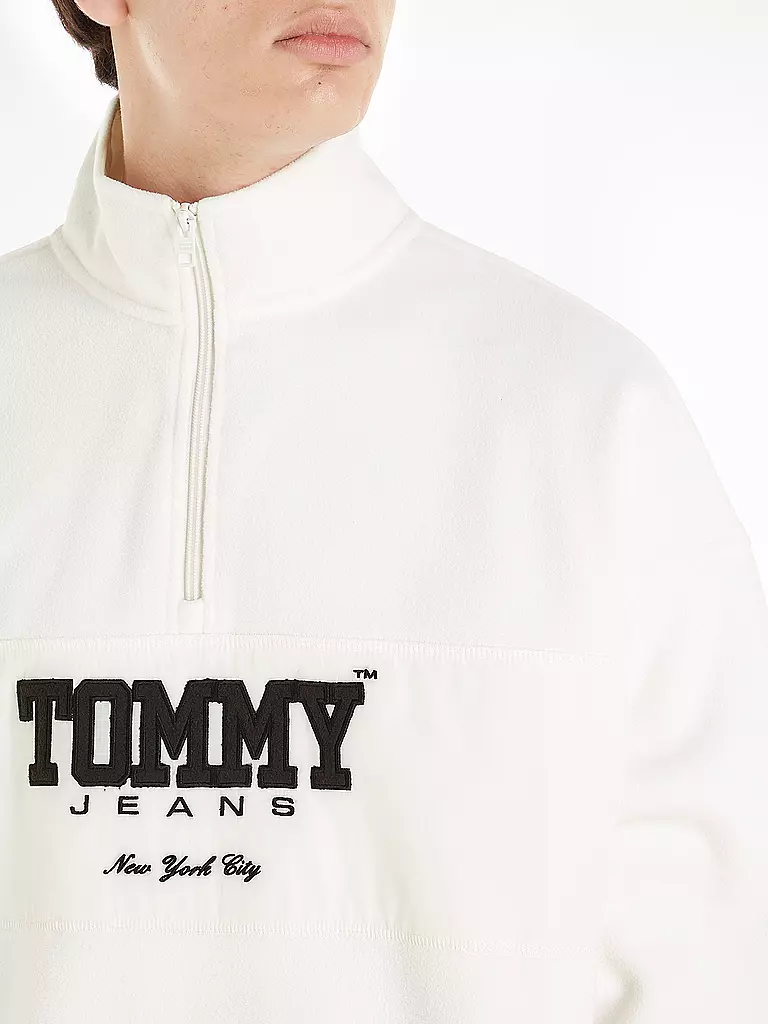 TOMMY JEANS | Troyer Pullover | beige